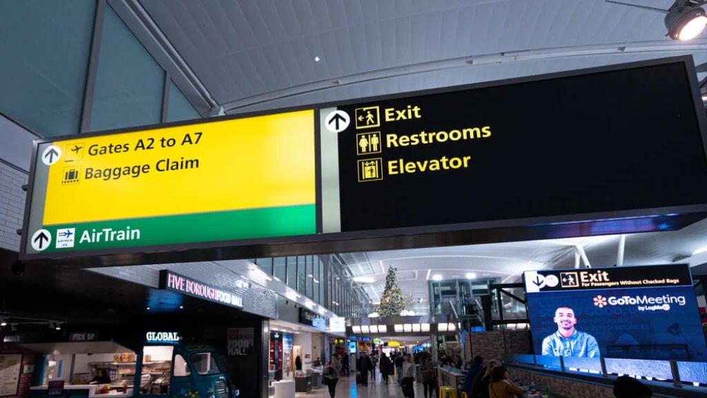 Arriving & Departures Terminal at JFK
